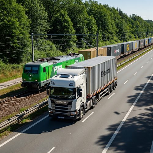 train camion